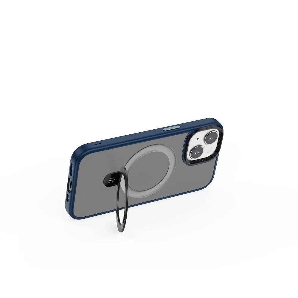 картинка Чехол WiWU Magnetic Stand для iPhone 15 Pro Max ZMM-010 Blue от магазина КомпьютерЦентр