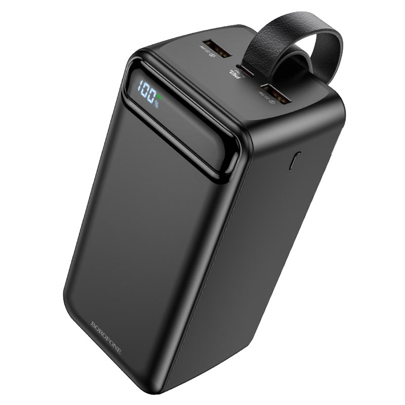 картинка Внешний аккумулятор BOROFONE BJ14D Course 22.5W+PD20W fully compatible power bank(50000mAh) black от магазина КомпьютерЦентр