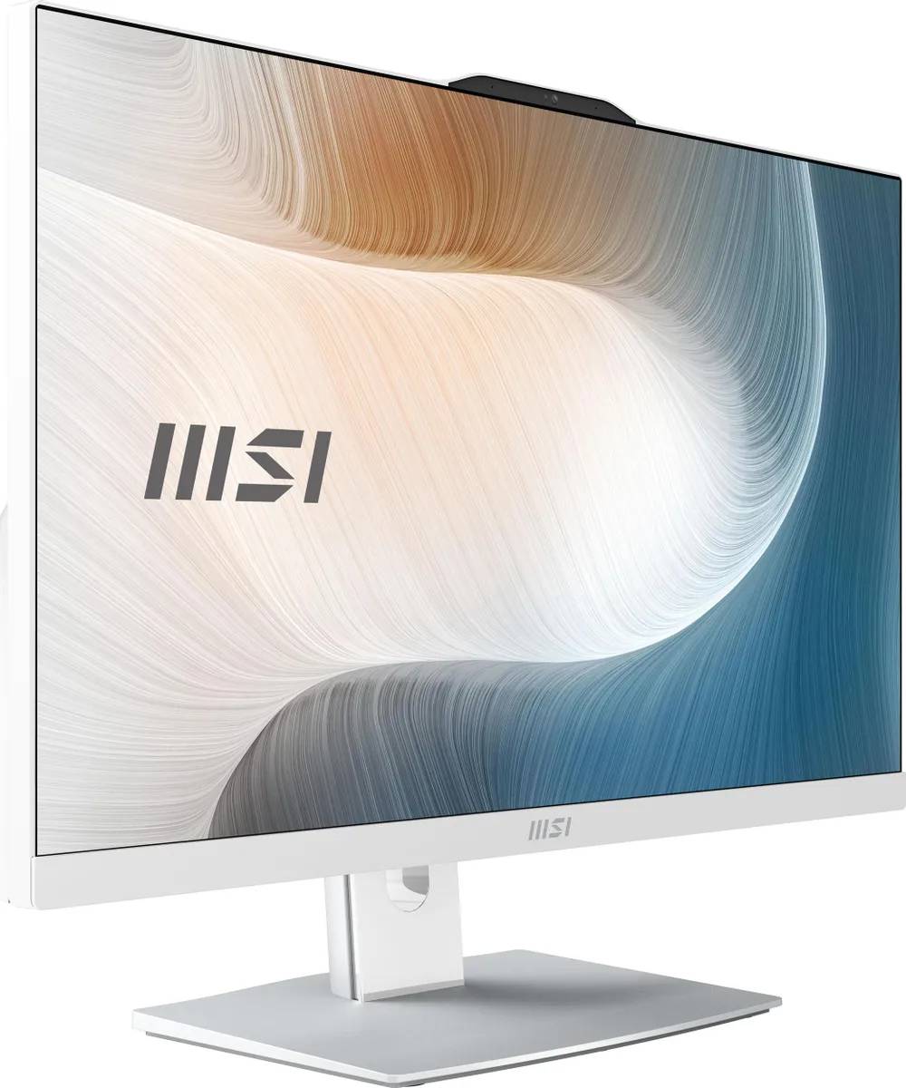 картинка Моноблок MSI Modern AM242TP 1M-1019XRU, 23.8'' FHD, Intel Core i5 120U, 16ГБ, 512ГБ SSD, noOS, kb, m, White от магазина КомпьютерЦентр
