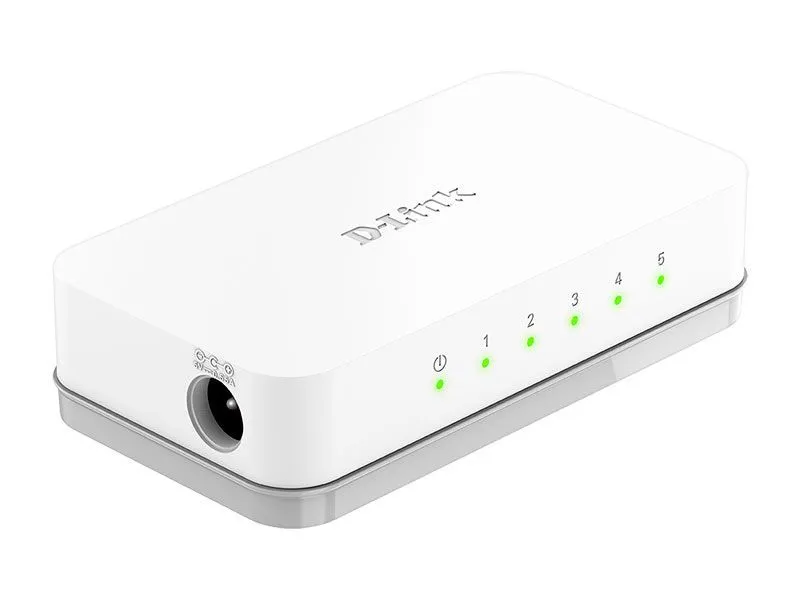 картинка Switch 5-port D-Link DES-1005C/ B1A, UTP 10/ 100Mbps Auto-sensing, Stand-alone, Unmanaged Palm-top Fast Ethernet Switch от магазина КомпьютерЦентр
