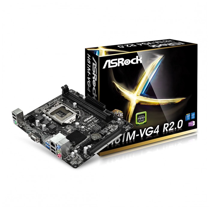 картинка Материнская плата ASRock H81M-VG4 (H81M-VG4) от магазина КомпьютерЦентр