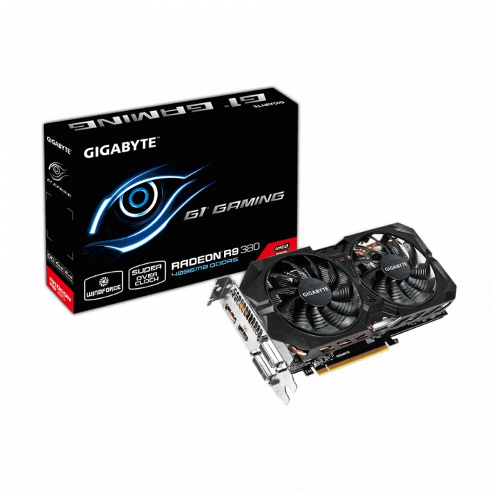 картинка Видеокарта Gigabyte 4Gb DDR5 AMD Radeon R9 380 Gaming (GV-R938G1 Gaming-4GD) от магазина КомпьютерЦентр