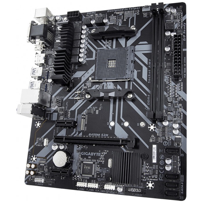 картинка Материнская плата Gigabyte B450M S2H AM4 (B450M S2H) от магазина КомпьютерЦентр