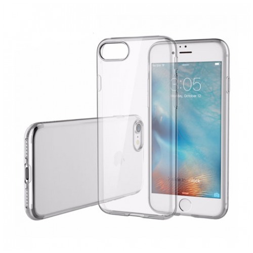 картинка Чехол RockSpace Ultrathin TPU Slim Jacket with Dust Plug for iPhone 7 Transparent от магазина КомпьютерЦентр