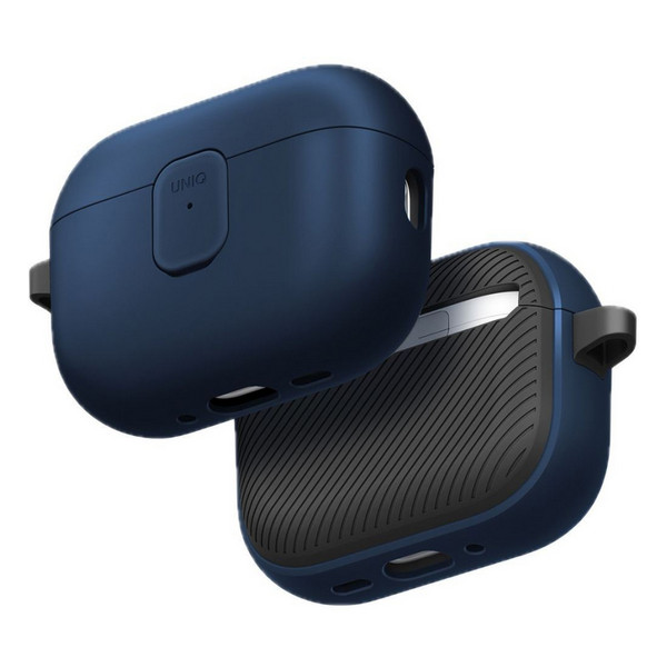 картинка Чехол из полиуретана Uniq CLYDE для AirPods Pro 3, ROYAL BLUE/ DARK GREY (AIRPODSPRO3-CLYRBLUDGRY) от магазина КомпьютерЦентр