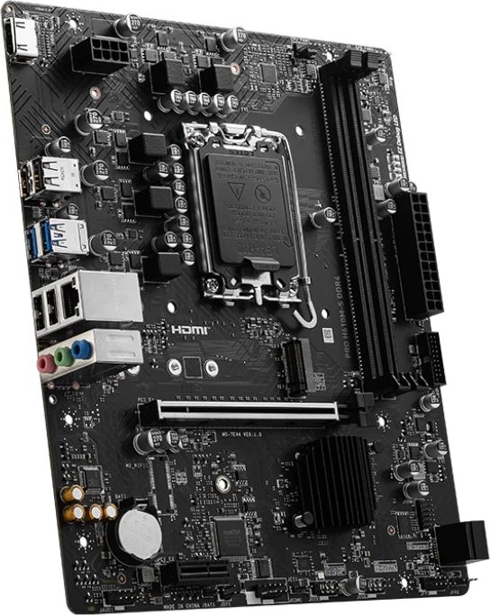 картинка Материнская плата MSI PRO H610M-S DDR4 Soc-1700 Intel H610 2xDDR4 Micro-ATX от магазина КомпьютерЦентр