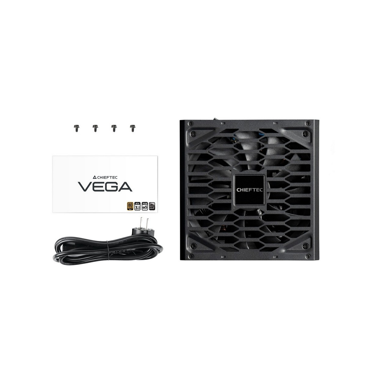 картинка Блок питания Chieftec Vega PPG-850-S, 850W, 80 PLUS Gold, 135мм, черный от магазина КомпьютерЦентр