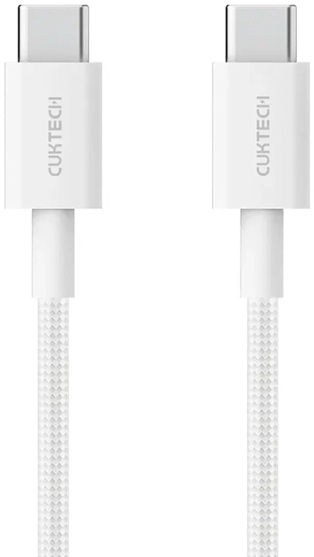 картинка Кабель Xiaomi Cuktech Type-C/ Type-C Braided 3A 60W 1.5m CTC315P White CN от магазина КомпьютерЦентр