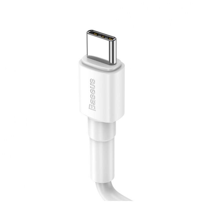 картинка Дата-кабель Baseus Data Cable Type-C 100cm Mini White 3A (CATSW-02) от магазина КомпьютерЦентр