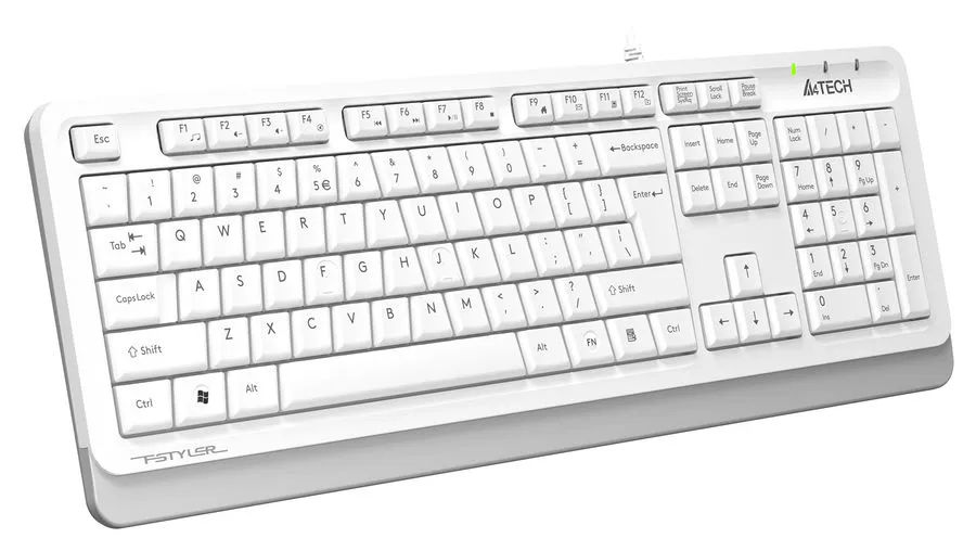 картинка Клавиатура A4tech Fstyler FKS10 Multimedia White/ Gray USB от магазина КомпьютерЦентр