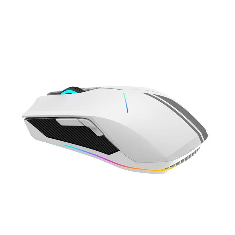 картинка Мышка игровая проводная/ беспроводная Machenike M721, RGB white (PMW3325) от магазина КомпьютерЦентр