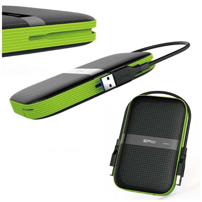 картинка Жесткий диск внешний SiliconPower 1Tb 2.5″ Armor A60 USB 3.0 Black (SP010TBPHDA60S3K) от магазина КомпьютерЦентр