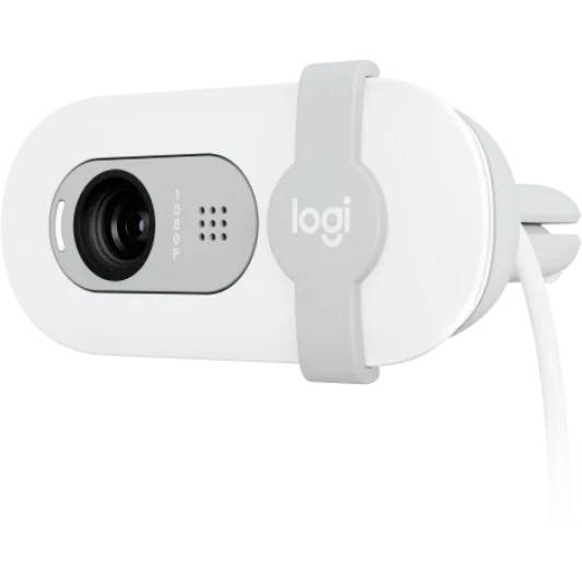 картинка Web-камера Logitech Brio 100, 1920x1080, Off-White, защитная шторка, (960-001617) от магазина КомпьютерЦентр