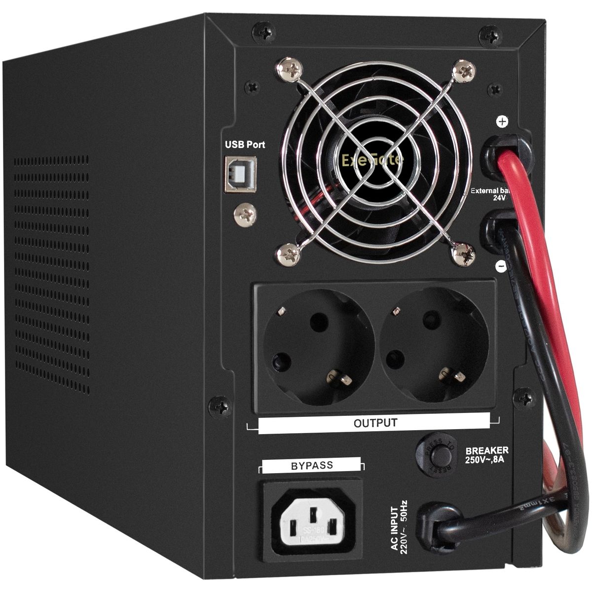 картинка Комплект (EX296789RUS) ИБП EX295987RUS + батарея 26Aч EX282970RUS 2шт (инвертор, синус, для котла) ExeGate SineTower SZ-1000.LCD.AVR.2SH.1C13.USB (1000VA/ 800W, чистая синусоида, LCD от магазина КомпьютерЦентр