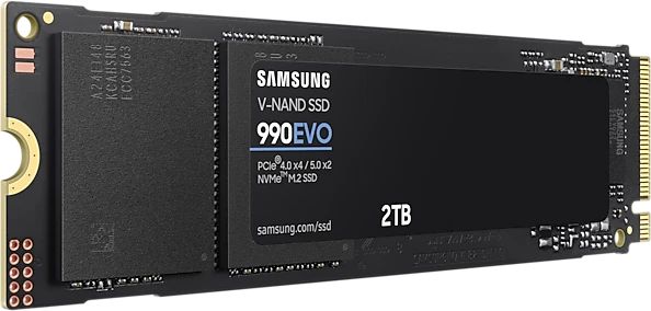 картинка SSD накопитель 2Tb Samsung 990 EVO M.2 2280, PCI-E 4.0 x4 (MZ-V9E2T0BW) от магазина КомпьютерЦентр