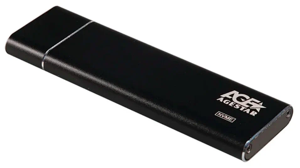 картинка Карман для SSD AgeStar 31UBNV5C, m.2 NVME 2280 M-key Aluminium Black от магазина КомпьютерЦентр