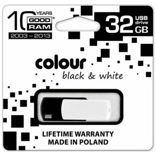 картинка Флешка USB Goodram 32Gb Colour Black/ White (PD32GH2GRCOKWR9) от магазина КомпьютерЦентр