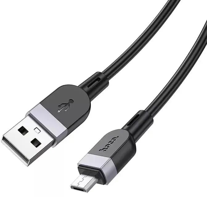 картинка Кабель HOCO X109 Energy silicone charging data cable Micro(L=1M) black от магазина КомпьютерЦентр