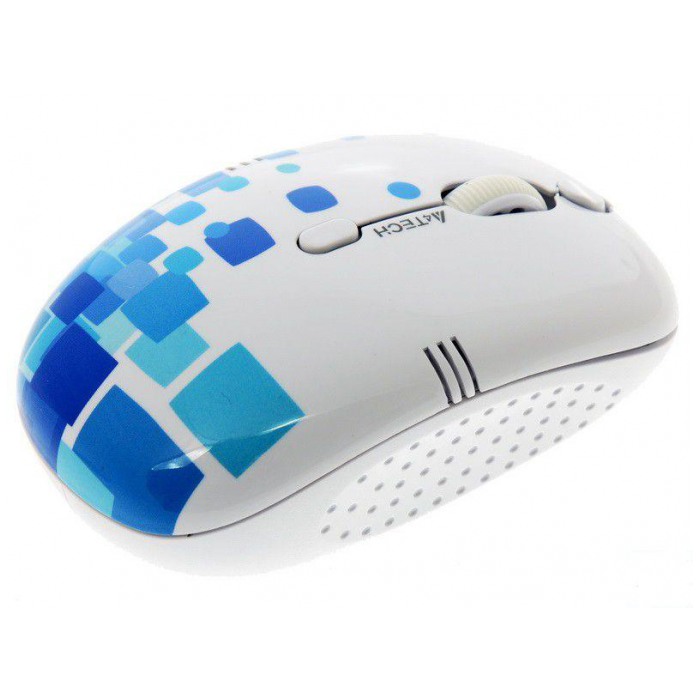картинка Мышка A4tech G9-550FX Wireless White+Cubic Blue (G9-550FX-1) от магазина КомпьютерЦентр
