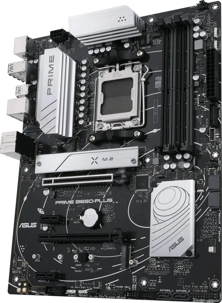 картинка Материнская плата Asus PRIME B650-PLUS SocketAM5 AMD B650 4xDDR5, ATX от магазина КомпьютерЦентр