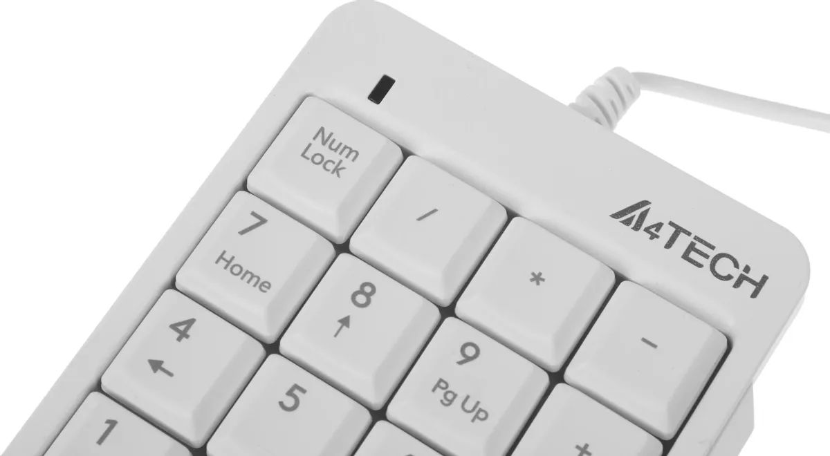 картинка Клавиатура цифровая A4Tech Fstyler FK13P Grey USB Slim для ноутбука от магазина КомпьютерЦентр