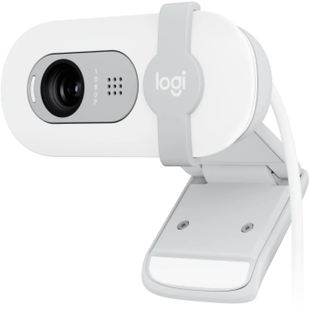 картинка Web-камера Logitech Brio 100, 1920x1080, Off-White, защитная шторка, (960-001617) от магазина КомпьютерЦентр