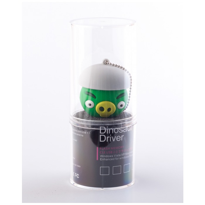 картинка Флешка USB DinosaurDriver 16Gb Angry Birds Green (MD579) от магазина КомпьютерЦентр