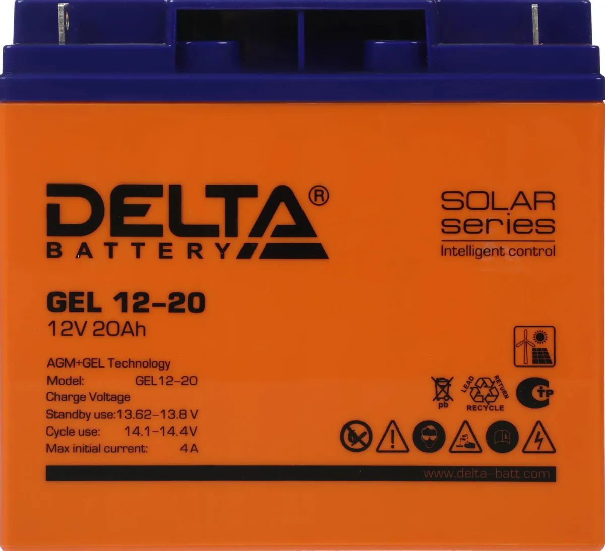 картинка Aккумулятор для ИБП Delta GEL 12-20 12B 20Ач от магазина КомпьютерЦентр