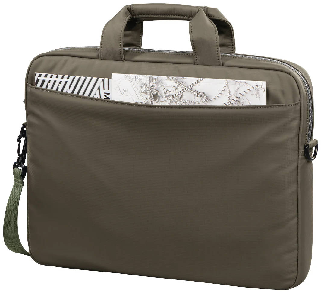 картинка Сумка для ноутбука Hama Toronto 17.3'' оливковый нейлон (00216574) от магазина КомпьютерЦентр