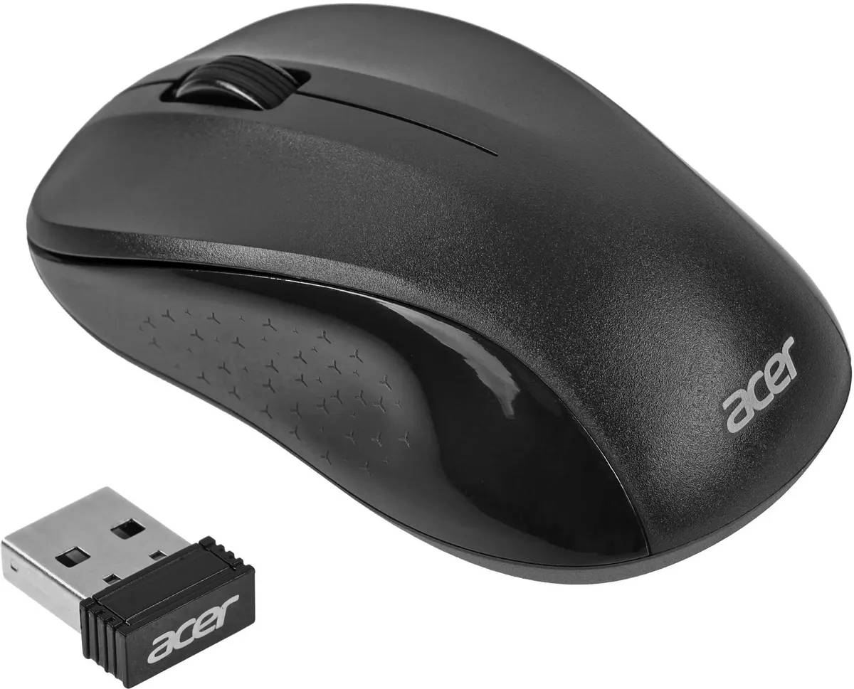 картинка Мышка Acer OMR302, беспроводная, черный (ZL.MCECC.01X) от магазина КомпьютерЦентр