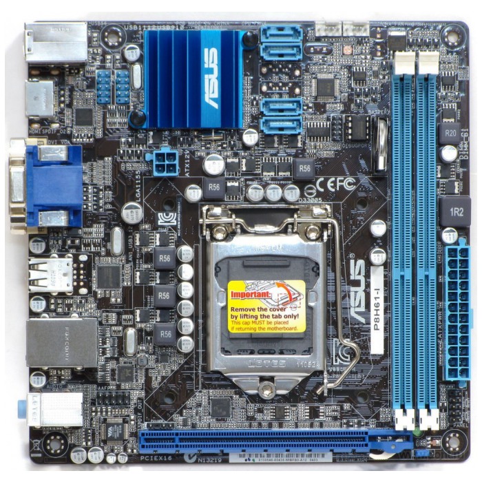 картинка Материнская плата Asus P8H61-I Rev 3.0 (P8H61-I) от магазина КомпьютерЦентр