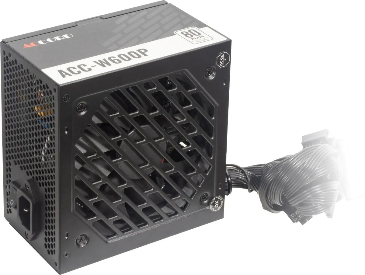 картинка Блок питания Accord 600W ATX ACC-W600P, черный от магазина КомпьютерЦентр