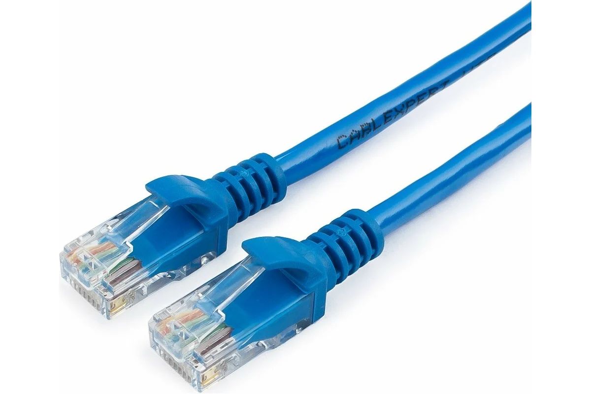 картинка Патч-корд UTP Cablexpert Cat.5e, Blue, 3 м (PP12-3M/ B) от магазина КомпьютерЦентр