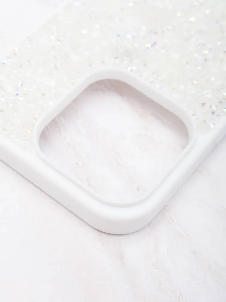 картинка Чехол Swarovski для iphone 15 Pro Max Белый от магазина КомпьютерЦентр