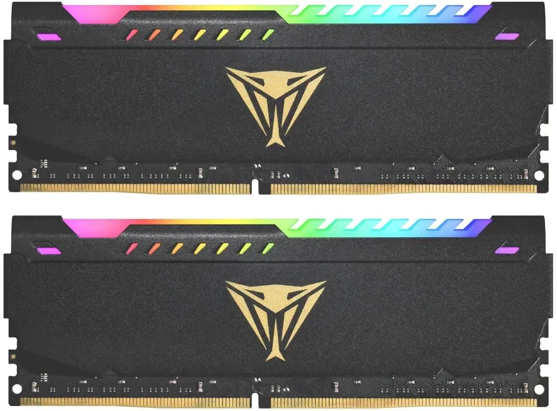картинка DIMM DDR4 64Gb (2x32Gb) 3600MHz PC4-28800 Patriot Viper Steel RGB RTL Gaming CL20 (PVSR464G360C0K) от магазина КомпьютерЦентр