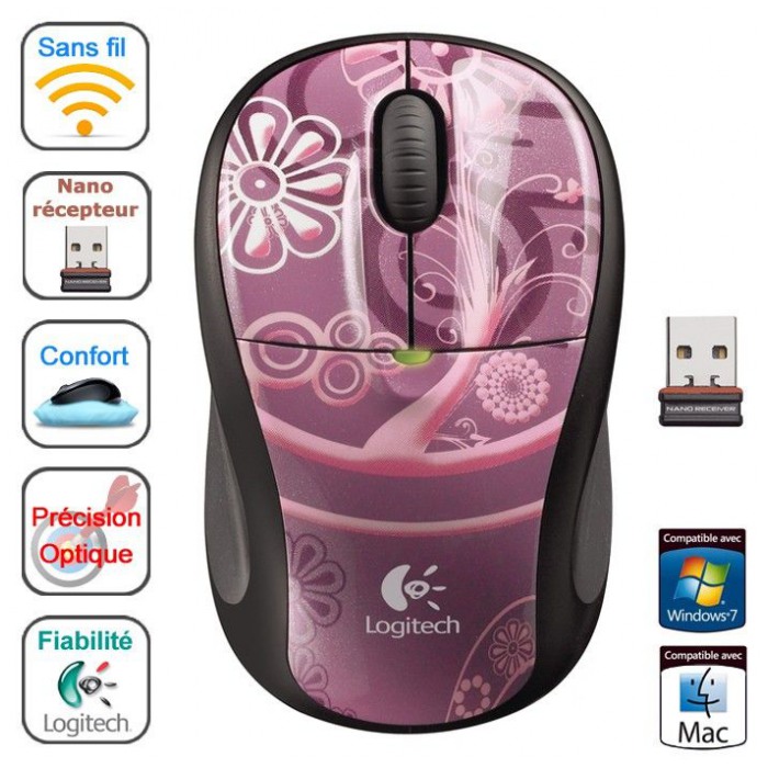 картинка Мышка Logitech M305 Plum Current Wireless (910-002188) от магазина КомпьютерЦентр