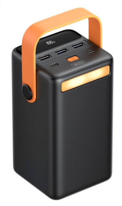 картинка Внешний аккумулятор PowerBank XO PR168 50000mAh with carrying handle, emergency Lightning Black от магазина КомпьютерЦентр