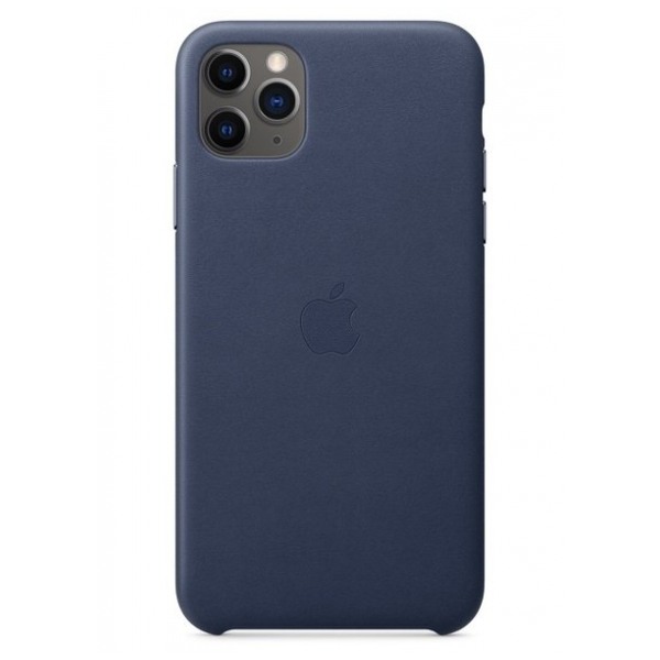 картинка Чехол Apple Leather Case for iPhone 11 Pro Max Midnight Blue от магазина КомпьютерЦентр
