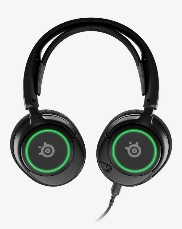 картинка Игровая гарнитура SteelSeries Arctis Nova 3, 7.1, черный (61631) от магазина КомпьютерЦентр