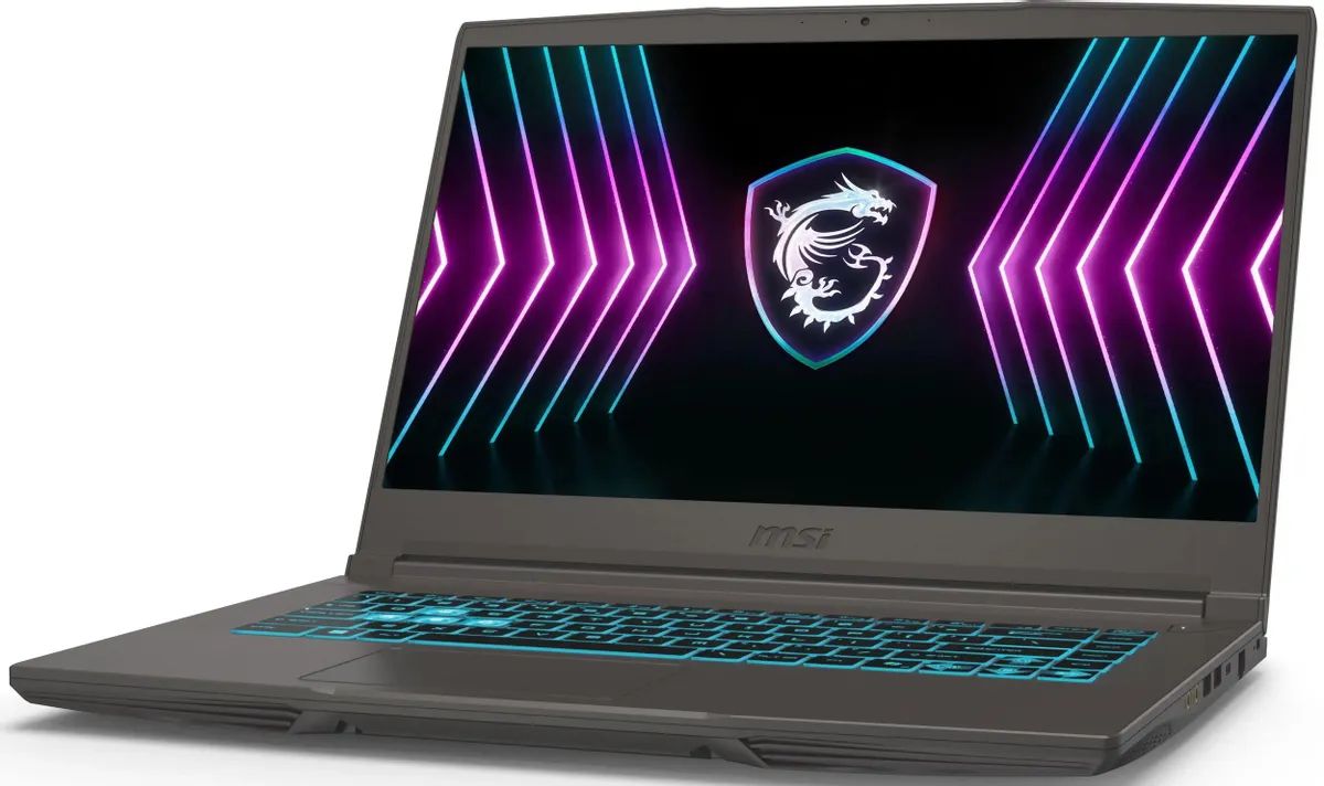 картинка Ноутбук MSI Thin 15 B2RVE-3450XRU 15.6'' IPS (1920x1080) 144Hz/  Core 5 210H (8/ 12)/  16Gb/  SSD 512Gb/  RTX4050 6Gb/  noOS/  Gray (9S7-16R831-3450) от магазина КомпьютерЦентр