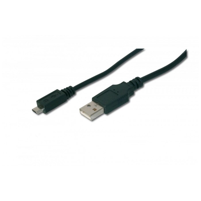 картинка Кабель Digitus USB 2.0 a->Micro b 1.8m Black (AK-300110-018-S) от магазина КомпьютерЦентр