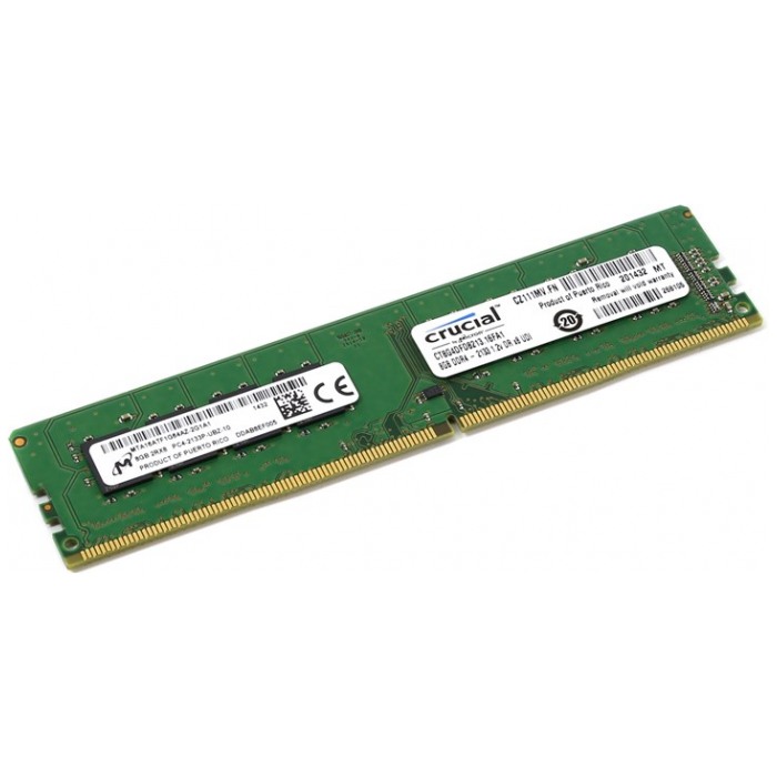 картинка Оперативная память Crucial DIMM DDR4 8Gb 2133MHz PC4-17000 CL15 (CT8G4DFD8213) от магазина КомпьютерЦентр