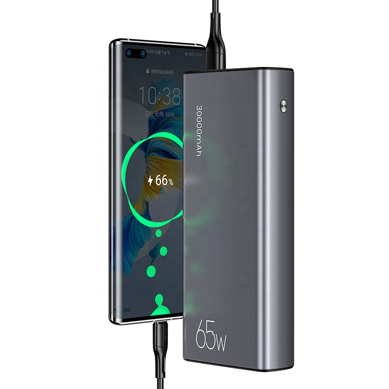 картинка Внешний аккумулятор USAMS 30000 мАч 65W быстрая зарядка QC3.0+PD (US-CD165) от магазина КомпьютерЦентр