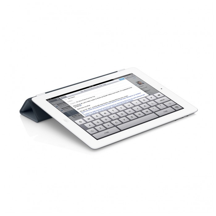картинка Чехол Apple iPad Smart Cover Leather Navy for iPad 2 (MC949LL/A) от магазина КомпьютерЦентр