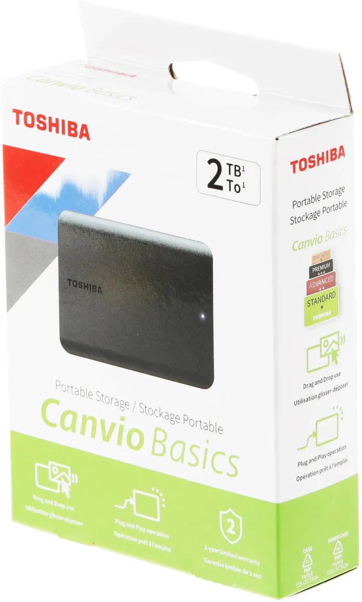 картинка HDD внешний 2Tb Toshiba 2.5''; Black; (HDTB520EK3AA) от магазина КомпьютерЦентр