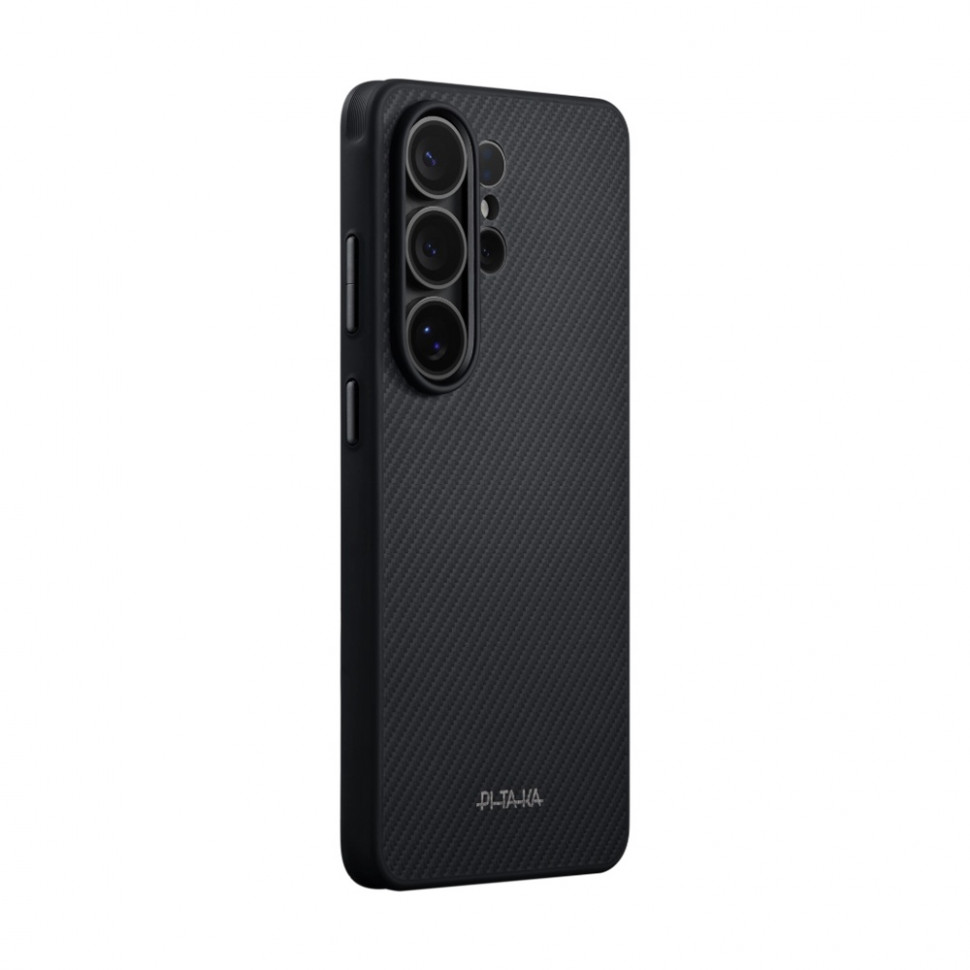 картинка Усиленный чехол Pitaka Cairn Case для Samsung S26 Ultra, черный/ серый (Black/ Grey Twill) от магазина КомпьютерЦентр