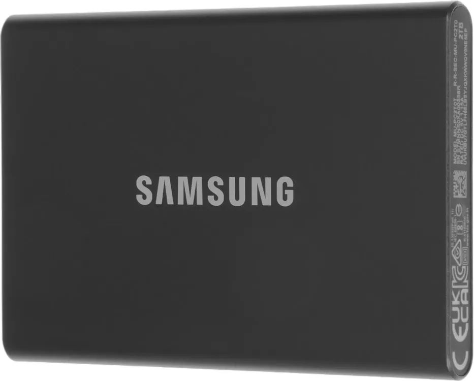 картинка SSD внешний 2Tb Samsung T7 USB 3.2 Gen2 (Type-C) Grey (MU-PC2T0T/ WW) от магазина КомпьютерЦентр