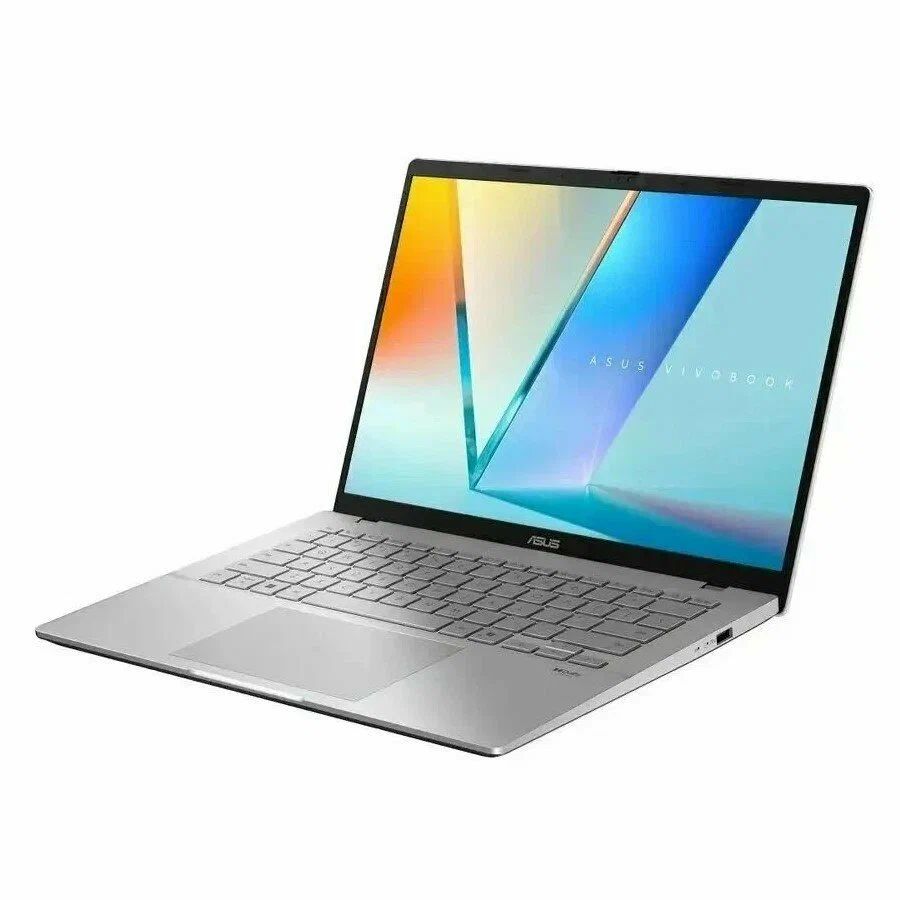 картинка Ноутбук ASUS Vivobook S14 M3407HA-SF087 14'' OLED (1920x1200)/  AMD Ryzen 5 220/  16Gb/  512Gb SSD/  AMD Radeon 740M/  Wi-Fi6/  BT5.3/  Cam/  70Wh/  1.4kg/  Silver от магазина КомпьютерЦентр