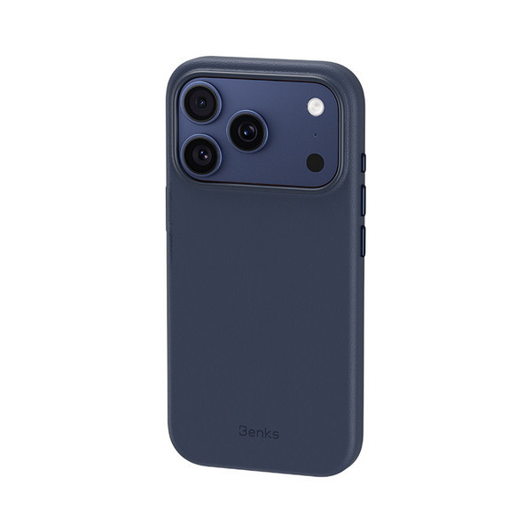 картинка Чехол из экокожи Benks VitaPro Protective Case (MagSafe) для iPhone 17 Pro 6.3'', цвет синий (Blue) (C.K.QY.AP.BE.A069) от магазина КомпьютерЦентр