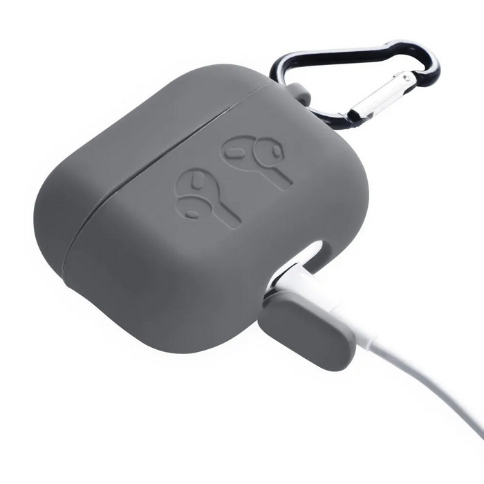 картинка Чехол Gurdini Soft Touch для Apple Airpods Pro Dark Gray от магазина КомпьютерЦентр
